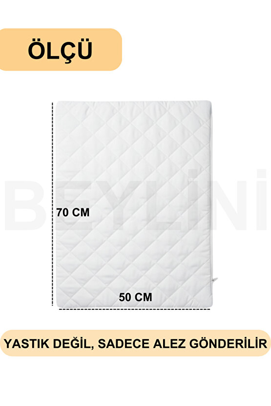 2li Yastık Alezi Sıvı Geçirmez Kapitone Fermuarlı Yıkanabilir Antialerjik Yastık Koruyucu 50x70 CM