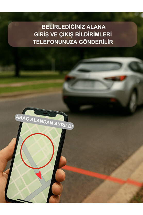 Mega Takip Cihazı IOS Android Uyumlu Motor Araç Taşıt GPS Cihazı Su Geçirmez (5-10 Dakika Aralıklı)