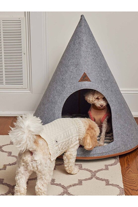 Taşınabilir Kedi Köpek Evi Minderli Pet Çadır Çantalı Model Yuva Kulübe Dekoratif