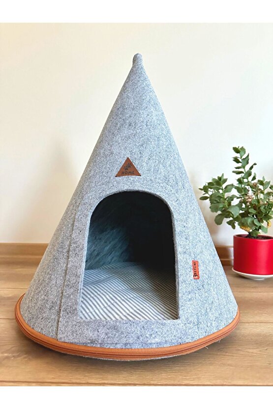 Taşınabilir Kedi Köpek Evi Minderli Pet Çadır Çantalı Model Yuva Kulübe Dekoratif