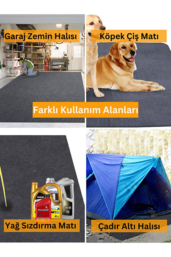 Havuz Altı Halısı Su Geçirmez Yıkanabilir Emici Dayanıklı Koruyucu Havuz Matı Antrasit (183x188)