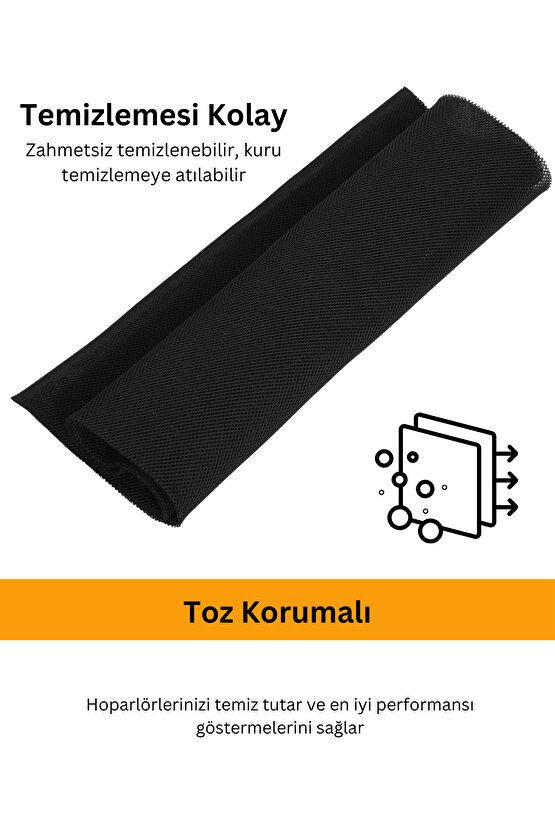 Hoparlör Kumaşı Airfile Örgülü Toz Engelleyici Kızılötesi Sinyalleri Engellemez 3d Akustik (100X150)