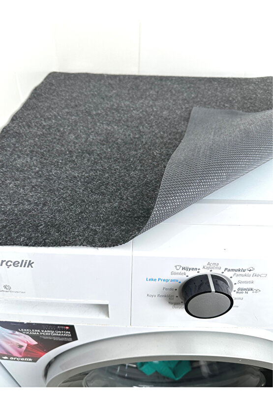 Beylini Çamaşır Makinası Örtüsü Koruma Matı Kaymaz Taban Sıvı Geçirmez Yıkanabilir