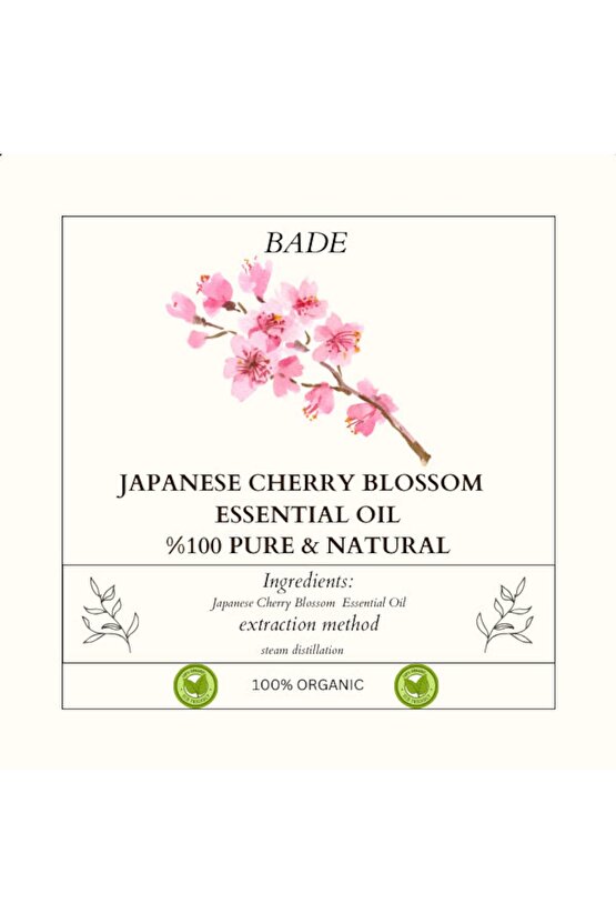 Japon Kiraz Çiçeği Uçucu Koku Yağı Difüzör Esansı Buhurdanlık Aromaterapi Yağı 10ml