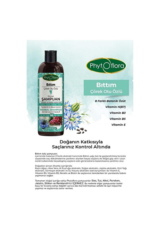 Bıttım Çörek Otu Özlü Bitkisel Şampuan