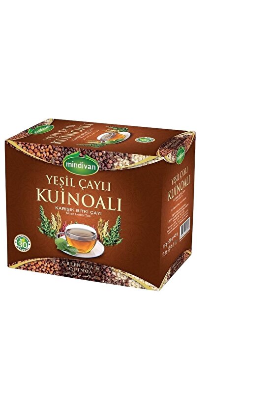 Kinoalı Yeşil Çaylı Bitki Çayı 30 Süzen Poşet