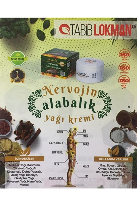 3adet Nervojin Alabalık Yağı Kremi 100ml