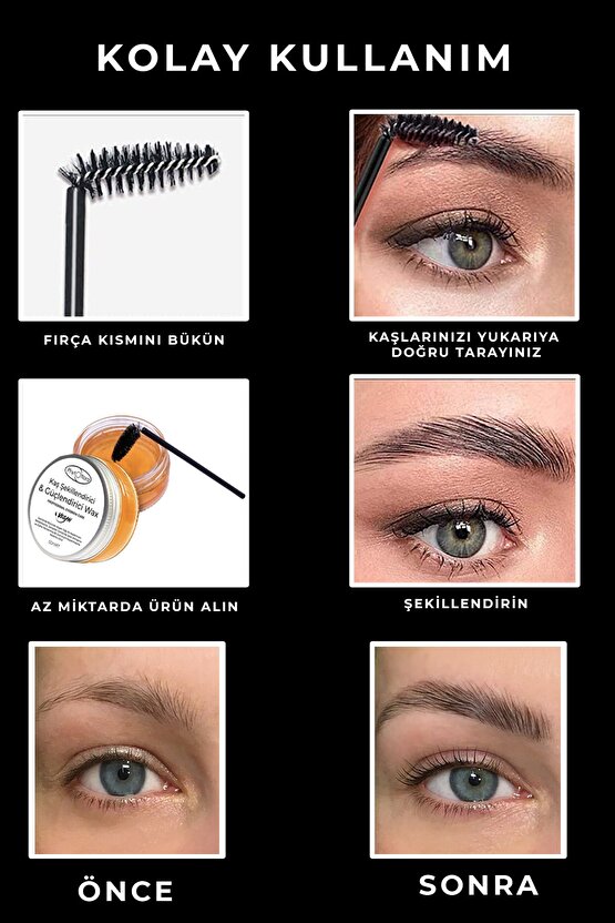 Kaş Sabitleyici Proffesional & Kaş Şekillendirici Jel Wax 50ml