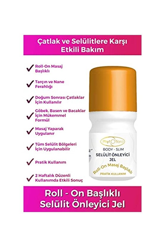 Roll On Masaj Başlıklı Selülit Önleyici Jel 100 ml
