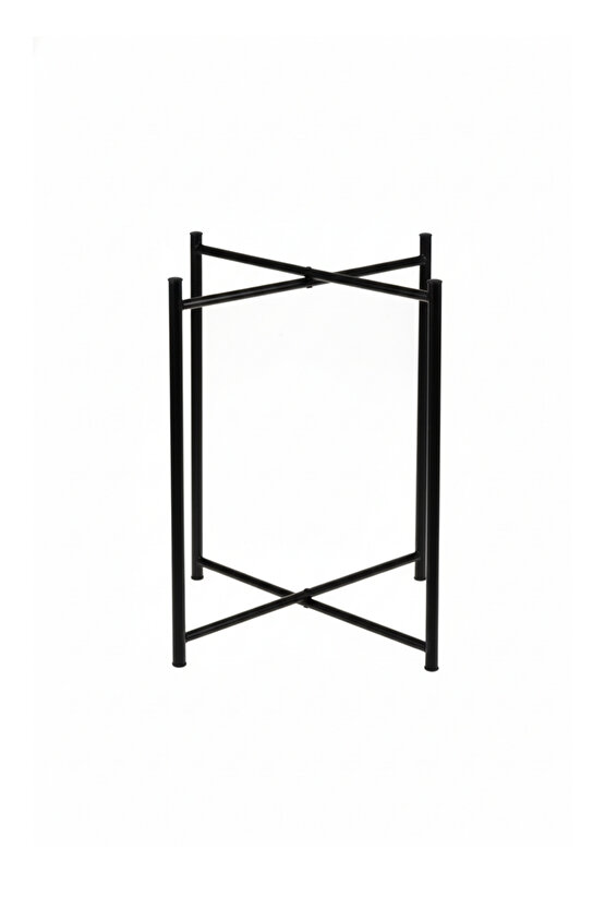 Katlanır Tepsili Metal Sehpa Çok Amaçlı Çıkarılabilir Tepsili Sehpa