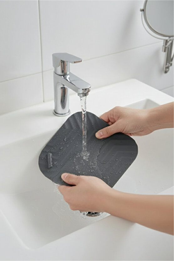 Koku Önleyici Silikon Mat Banyo Mutfak Lavabo Balkon Gider Tıpası Kapağı