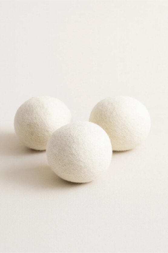 3lü Çamaşır Yün Kurutma Topu