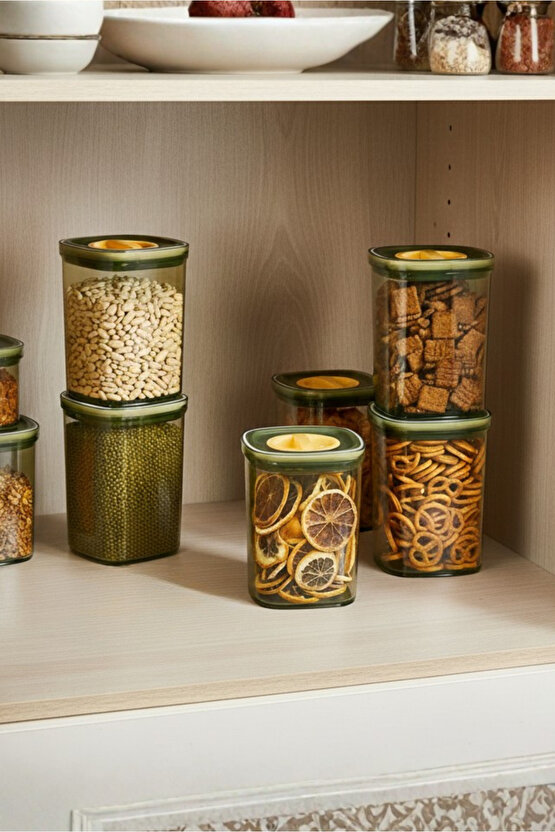 6lı Locko Kilitli Sızdırmaz Saklama Kabı Vakumlu Erzak Kabı 1,4 L