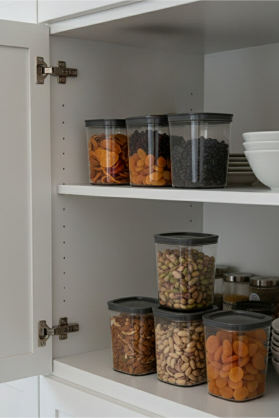 6lı Clario Sızdırmaz Saklama Kabı Vakumlu Erzak Kabı 1,4 L