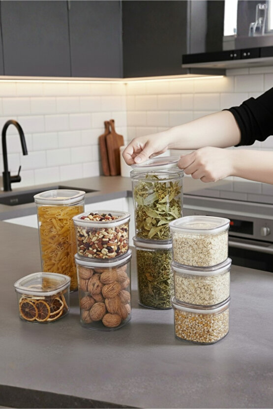 6lı Clario Sızdırmaz Saklama Kabı Vakumlu Erzak Kabı 1,4 L