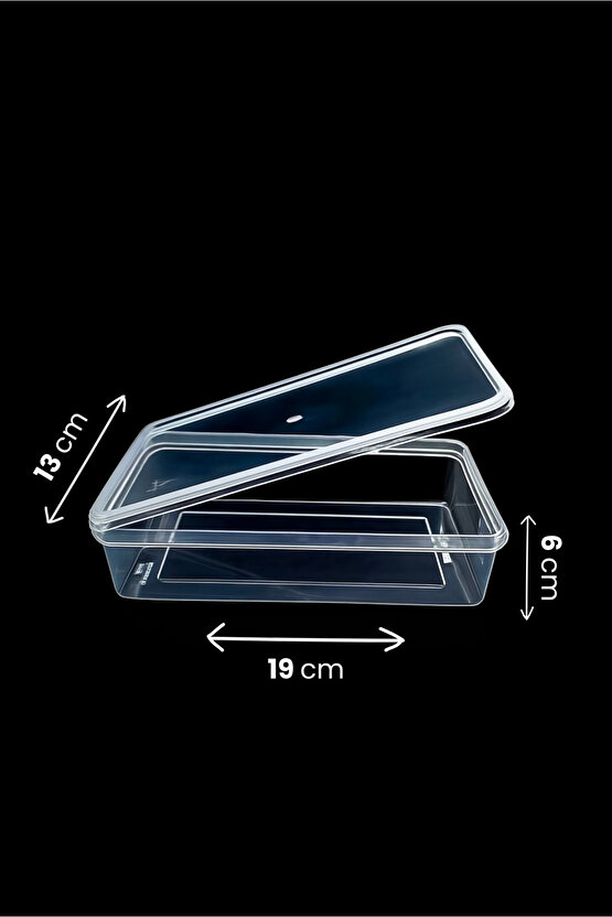 10’lu Kapaklı Saklama Kabı Seti – Düzenleyici - 1 Litre, Buzdolabı ve Derin Dondurucu Uyumlu