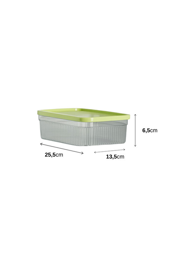 3lü Buzdolabı Organizer Saklama Kabı Buzdolabı Düzenleyici 3x1.80 L