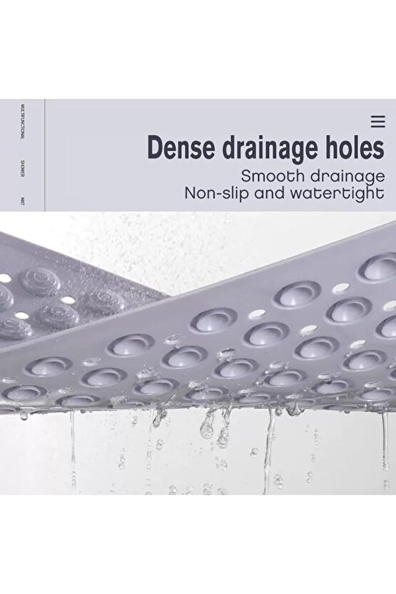 Vantuzlu Banyo ve Duş Kaydırmazı | Küvet İçi Masajlı Kaymaz Zemin Duşakabin Paspası 36x70 Cm