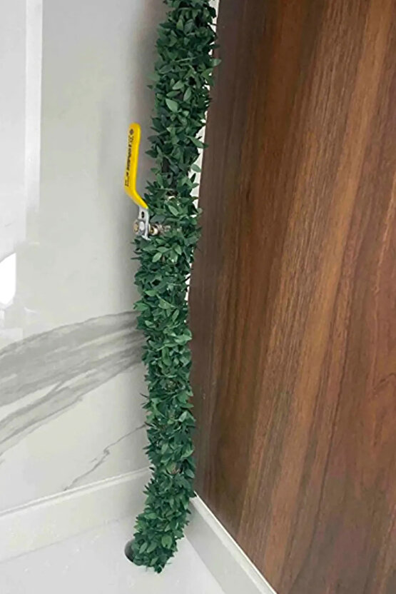 2 Adet - Telli Sarmaşık Yaprak Şerit Yapay Çiçek Sarmaşık Süsleme Çiçeği - 2x7 Metre (14 Metre)