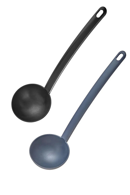 Yanmaz Yapışmaz Yüksek Isıya Dayanıklı Teflon Kepçe - Çorba Servis Kepçesi