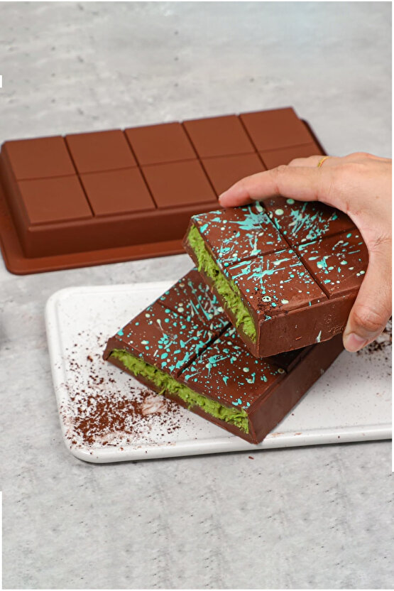 Dubai Çikolatası Kalıbı - Airfryer Baton Pasta Kek Ve Ekmek Kalıbı - Silikon Fırında Pişirme Matı