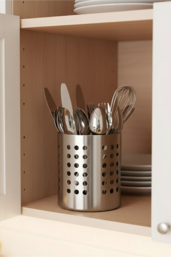 Paslanmaz A Kalite Metal Kaşıklık | Delikli Çatal Bıçak Ve Kepçelik