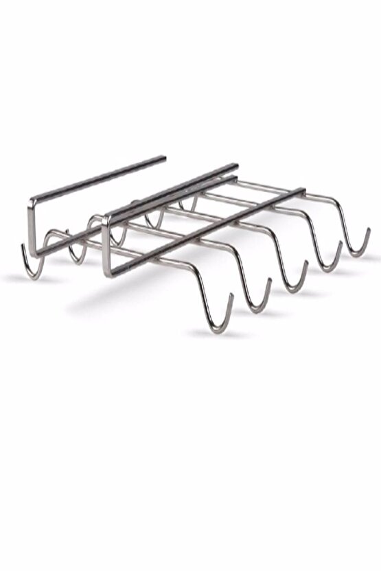 Dolap Içi Raf Altı 10 Kancalı Fincan Bardak Kupa Askılığı