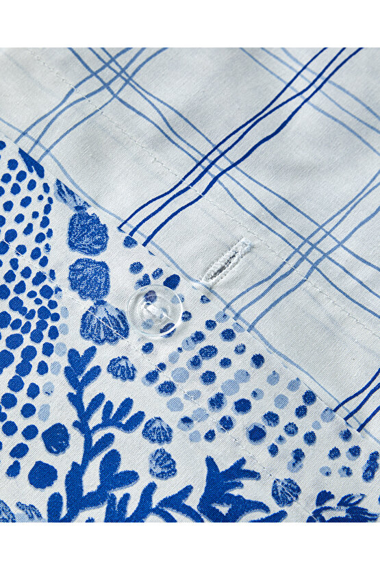 Coastal Treasures King Size Nevresim Seti Mavi