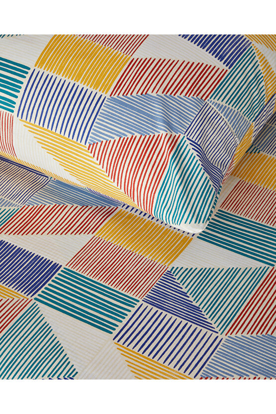 Sea Marine Çift Kişilik Nevresim Seti Kırmızı-Sarı