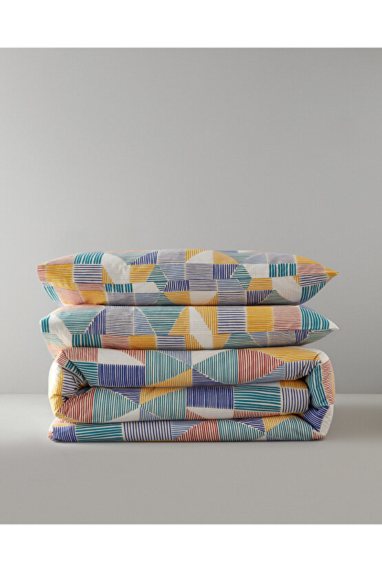 Sea Marine Çift Kişilik Nevresim Seti Kırmızı-Sarı