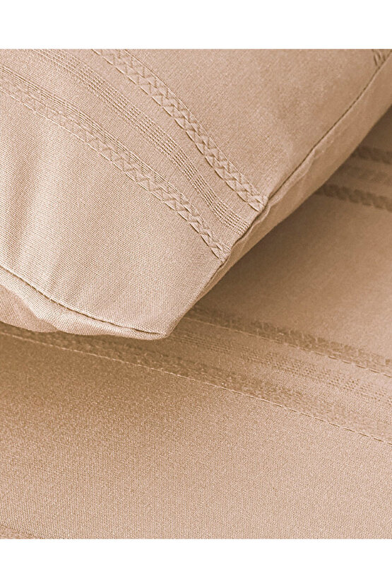 Fancy Premium Soft Cotton Çift Kişilik Nevresim Takımı Gül Kurusu