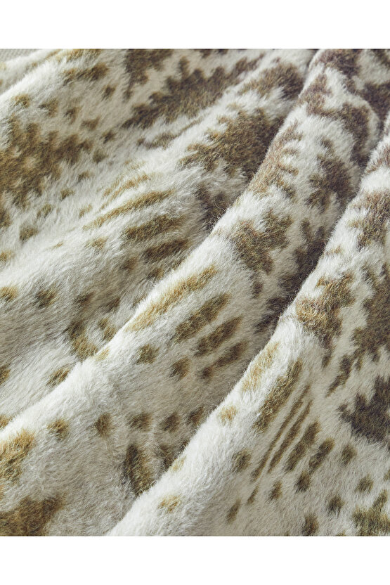 Noble pine Akrilik Pamuklu Tv Battaniyesi 130x170 cm Yeşil