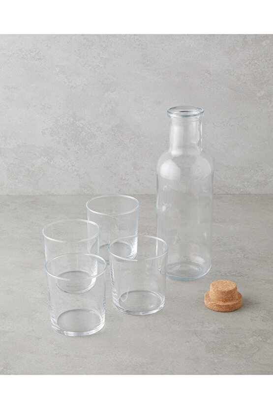 Selly Cam 5 Parça Su Takımı 1000 ml + 380 ml Şeffaf