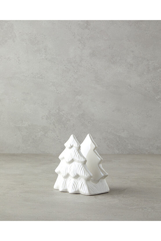 Christmas Tree Dolomite Peçetelik 12x9x13 cm Beyaz