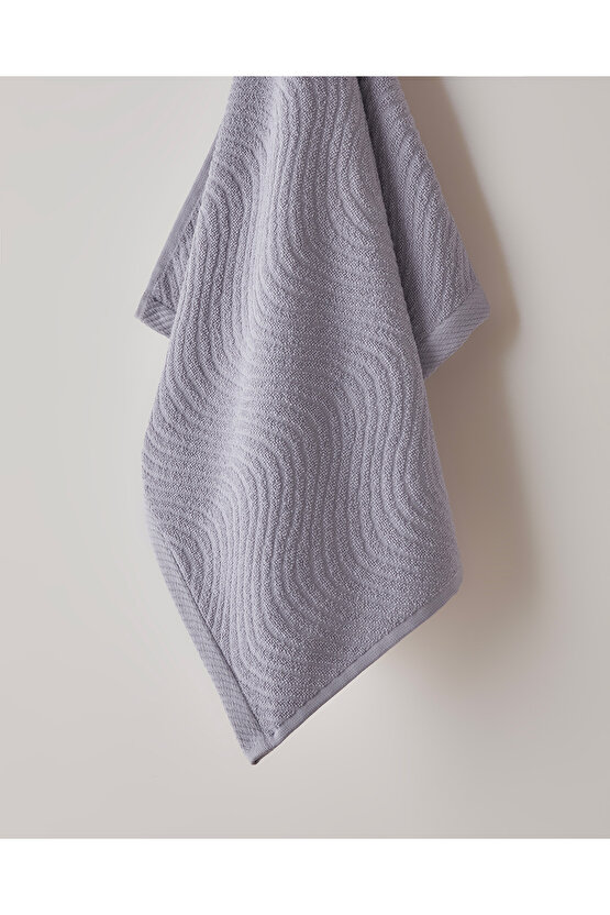 Wave Pamuk Yüz Havlusu 50x70 cm Mor