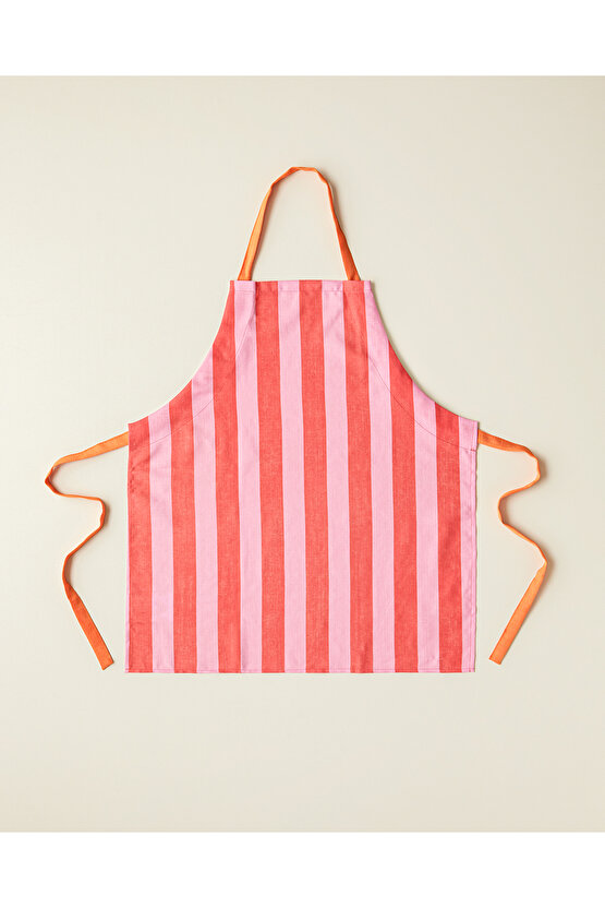 Summer Orange Polyester Mutfak Önlüğü 65x75 cm Kırmızı-Pembe
