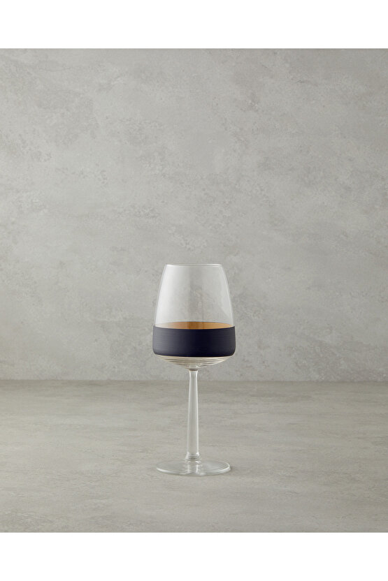 Chanson Cam 2li Kadeh 430 ml Siyah-Gold