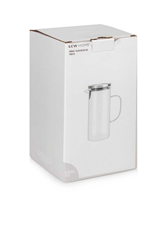 LCW HOME Renksiz Metal Kapaklı Cam Sürahi 1400 ml