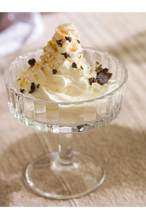 LCW HOME Renksiz Ayaklı Cam Kase 2li 10 Cm