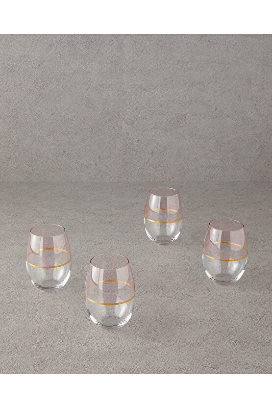 Fiore Cam 4lü Bardak 300 ml Açık Pembe