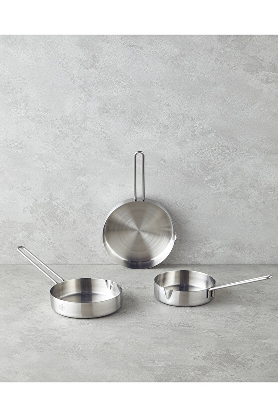 SauceMate Paslanmaz Çelik Sos Tava 12 cm Silver