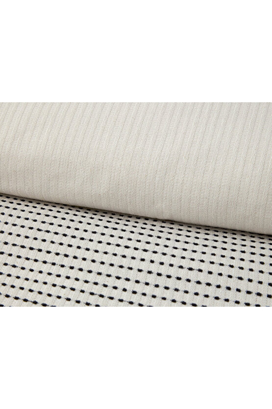 Ode Şönil İplikli İpliği Boyalı Tek Kişilik Nevresim Takımı Siyah