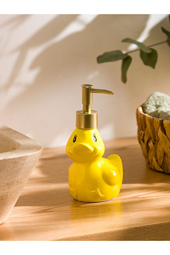 Ördek Figürlü Seramik Sıvı Sabunluk