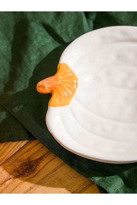 LCW HOME Ekru Bal Kabağı Figürlü Tabak 15 Cm