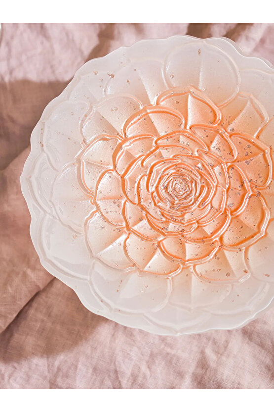 LCW HOME Ekru Ayaklı Cam Sunumluk 21 Cm