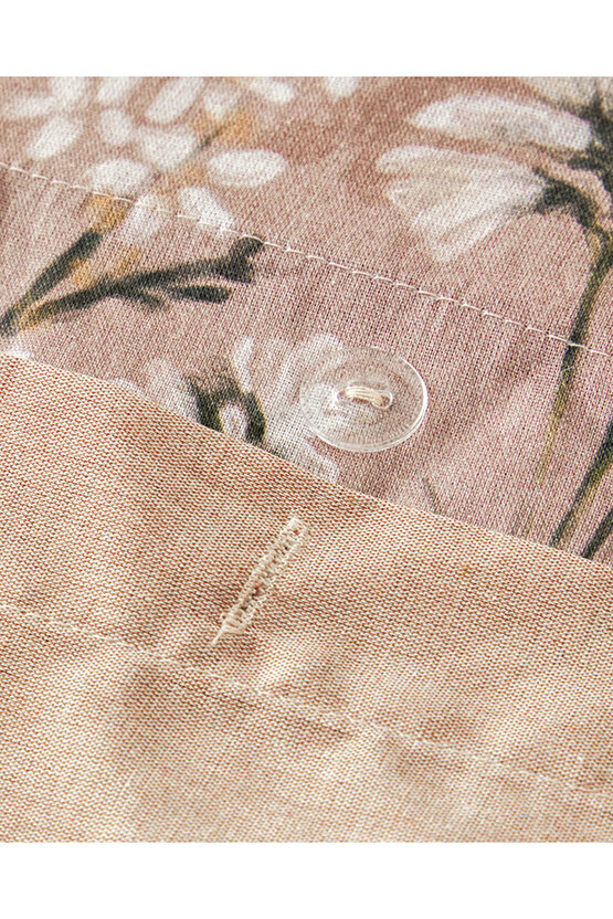 Sweet Spring Dijital Baskılı Soft Cotton Çift Kişilik Çarşaflı Nevresim Takımı Gül Kurusu