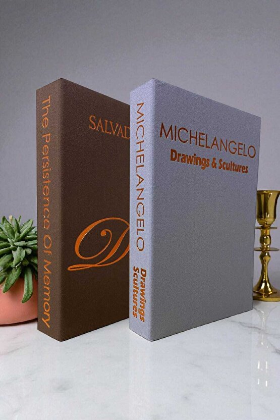 2’li Kumaş Kaplı Kitap Görünümlü Dekoratif Kutu | Hediye & Takı Kutusu