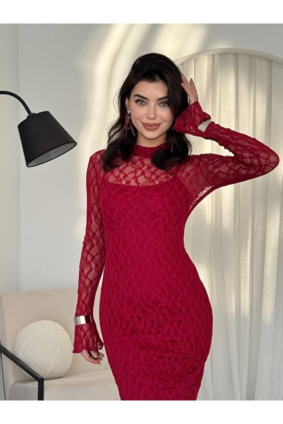 Vedo Çiçek Detaylı Elbise