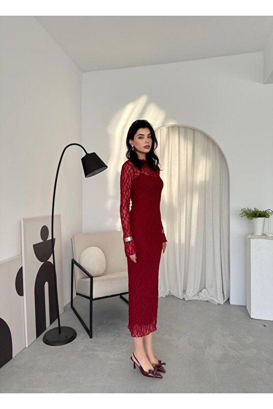 Vedo Çiçek Detaylı Elbise