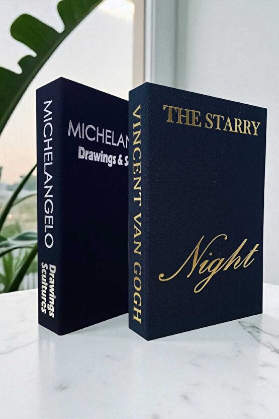 2’li Kumaş Kaplı Kitap Görünümlü Dekoratif Kutu | Hediye & Takı Kutusu